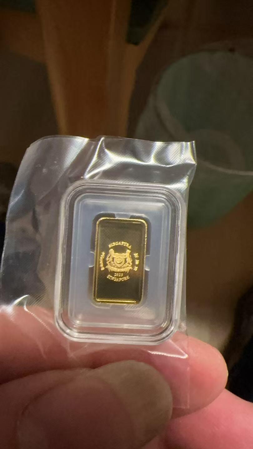 第195期拍卖  新加坡2023年十二生肖兔年1克纪念金币带证书，9999金，发行3000枚
