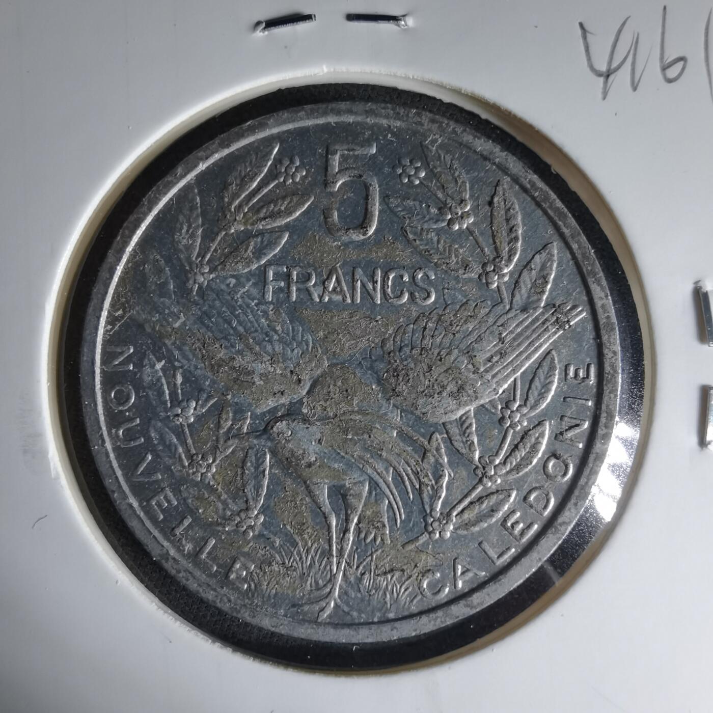 沼泽如烟--第1041场 法属新喀里多尼亚1983年5法郎