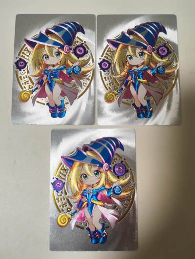 阳大大卡牌拍卖第107期（持续收拍品，周五晚上九点截拍，进群福利早知道） - 【三宫】奇点卡牌 手绘专属定制游戏王黑魔女 粗闪三宫 定制15