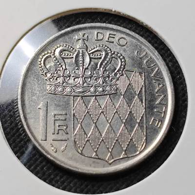 KK钱币收藏小铺  第415期 2月预留时间 周末发货 1976摩洛哥1法郎 