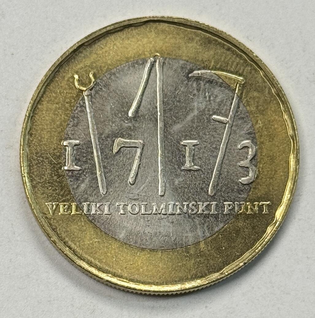 S&S Numismatic世界钱币-拍卖 第125期  斯洛文尼亚2013年 托尔明农民起义三百周年 3欧元双色纪念币