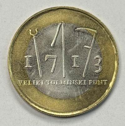S&S Numismatic世界钱币-拍卖 第125期  - 斯洛文尼亚2013年 托尔明农民起义三百周年 3欧元双色纪念币