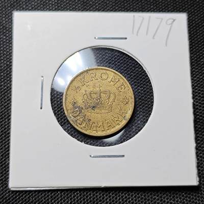 KK钱币收藏小铺  第417期 2月预留时间 周末发货 1940丹麦1克朗