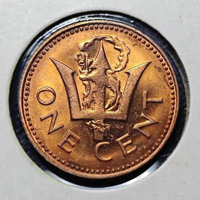 KK钱币收藏小铺  第417期 2月预留时间 周末发货 1973巴巴多斯1分