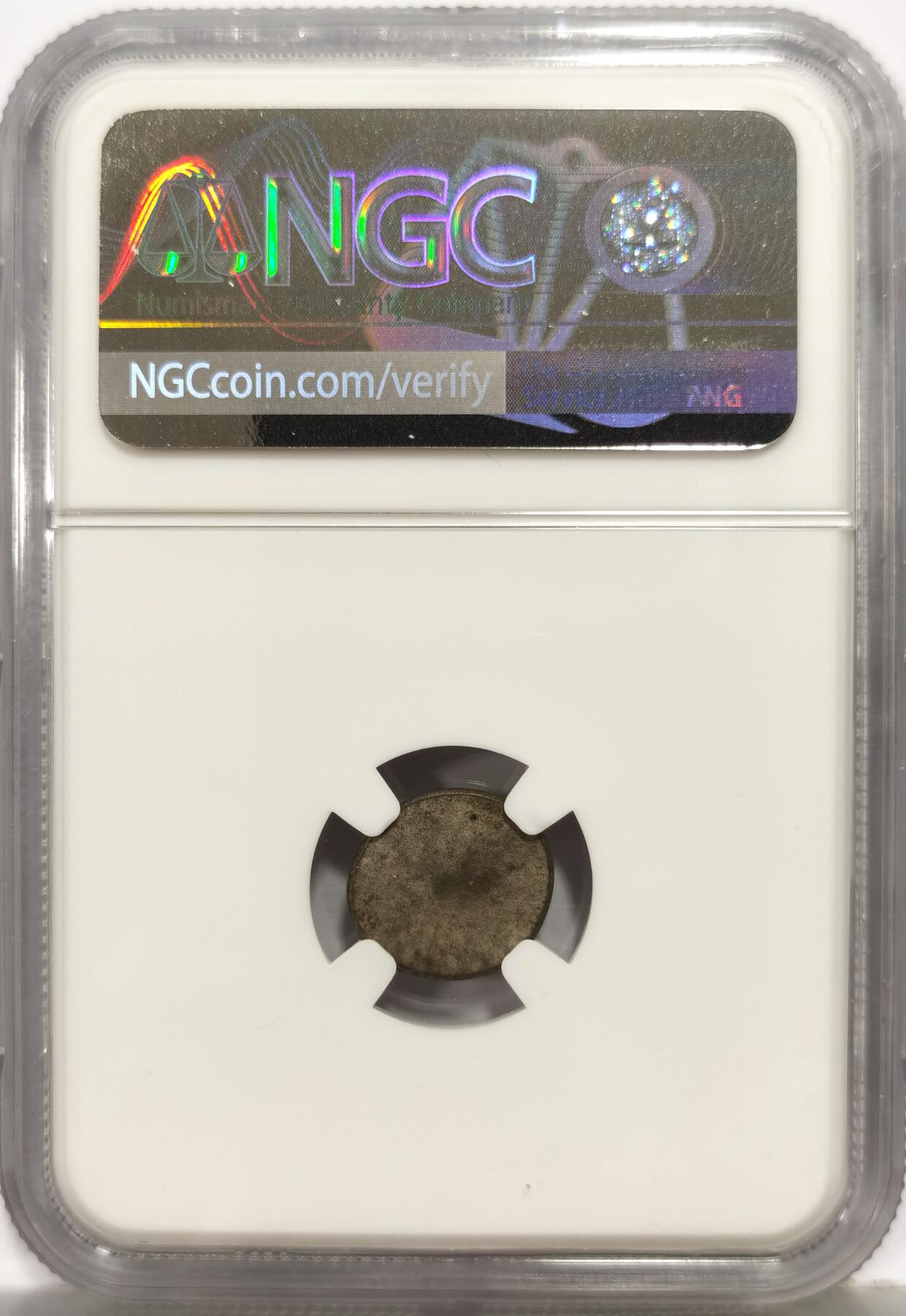 博洋堂世界钱币拍卖第167期（全场包邮） NGC AU58 柬埔寨1600-1860年神鸟2PE银币，原光淡彩，打制上佳。