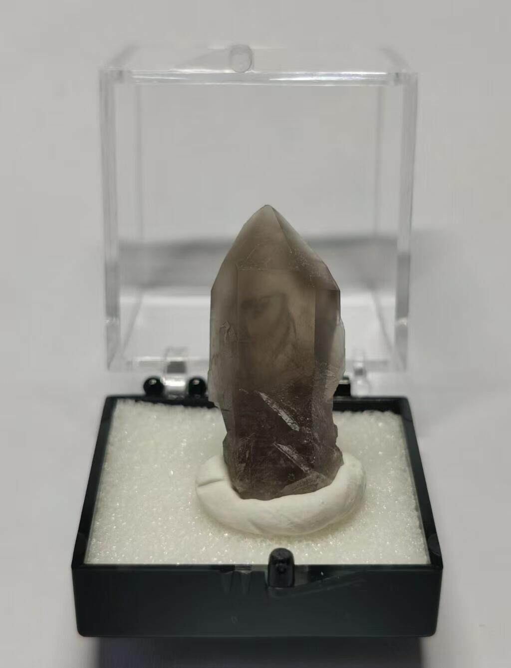 七河·水晶矿标化石杂件小拍（总第43期）（周四结标） 藏家出品X744（3）山东烟晶水晶原石矿标（盒子矿）  