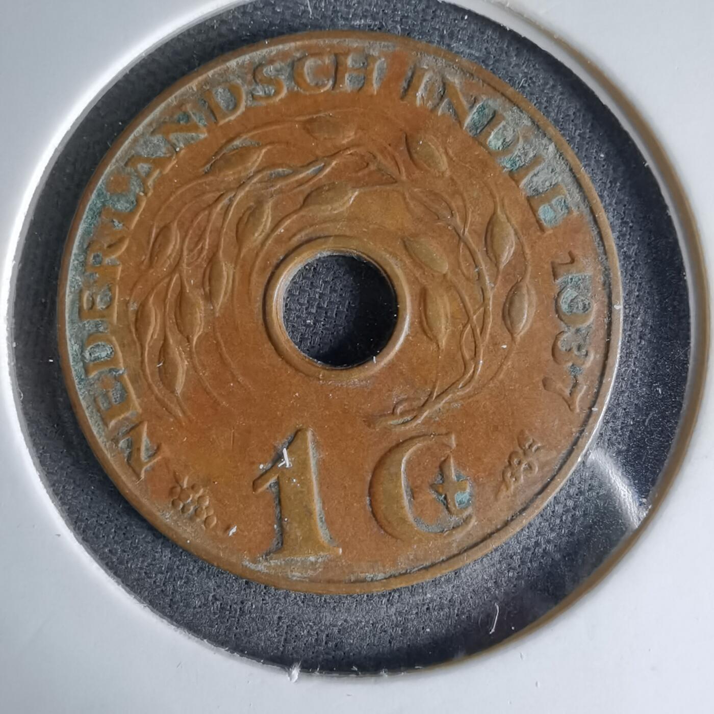 沼泽如烟--第1041场 荷属东印度1937年一分