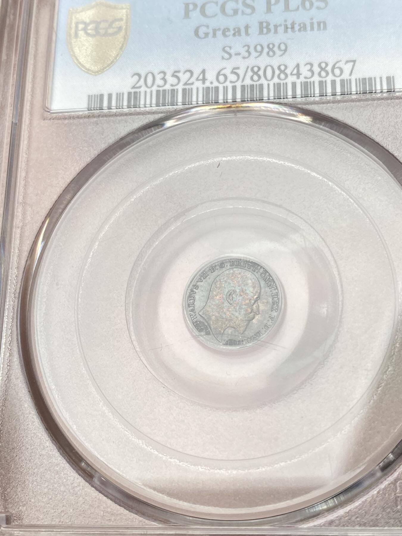 万国钱币拍卖第064期 PCGS PL65~67 1902年英国爱德华七世类精制濯足币一套四枚 绝美五彩包浆GEM顶级品质