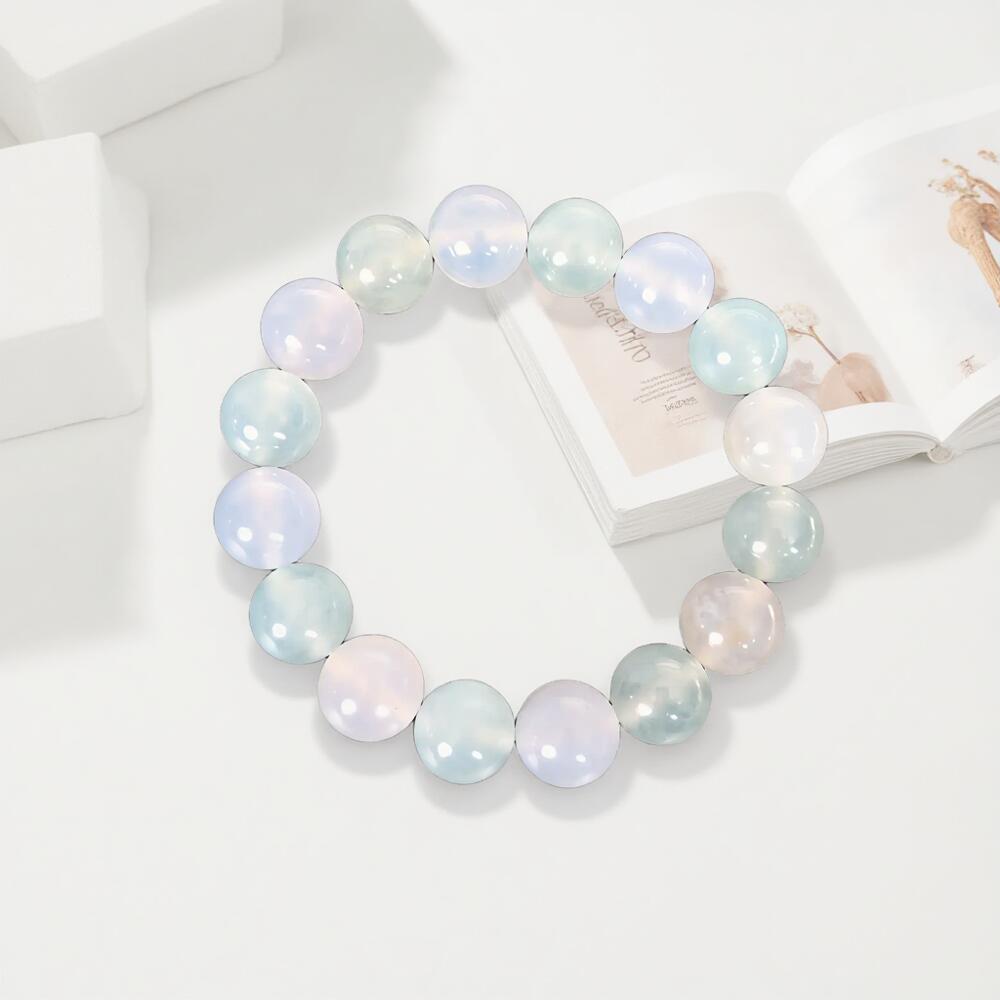 碧月说宝 君子怀瑾·当代和田玉清风专场（七） 冰种双色翡翠珠串