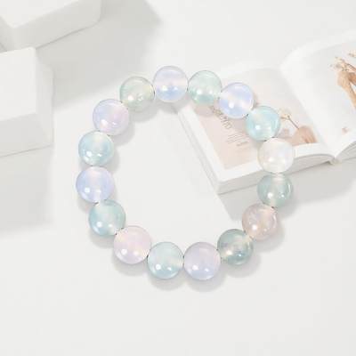 碧月说宝 君子怀瑾·当代和田玉清风专场（七） - 冰种双色翡翠珠串