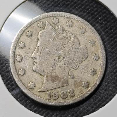 KK钱币收藏小铺  第415期 2月预留时间 周末发货 1902美国5分 