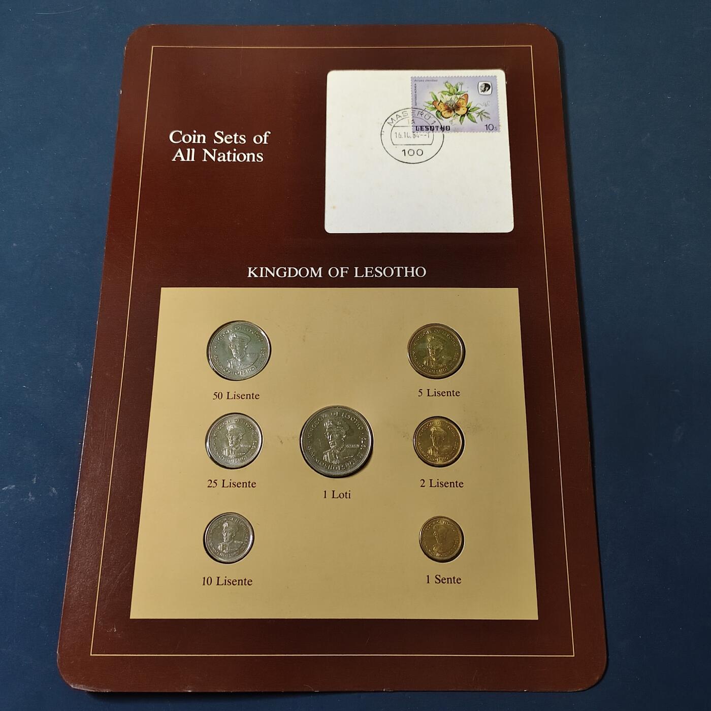 【全场包邮】纯粹捡漏拍517场 【富兰克林·世界各国硬币系列邮币卡】莱索托共和国