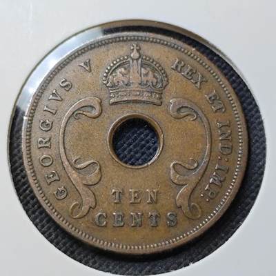 KK钱币收藏小铺  第415期 2月预留时间 周末发货 1935英属东非10分