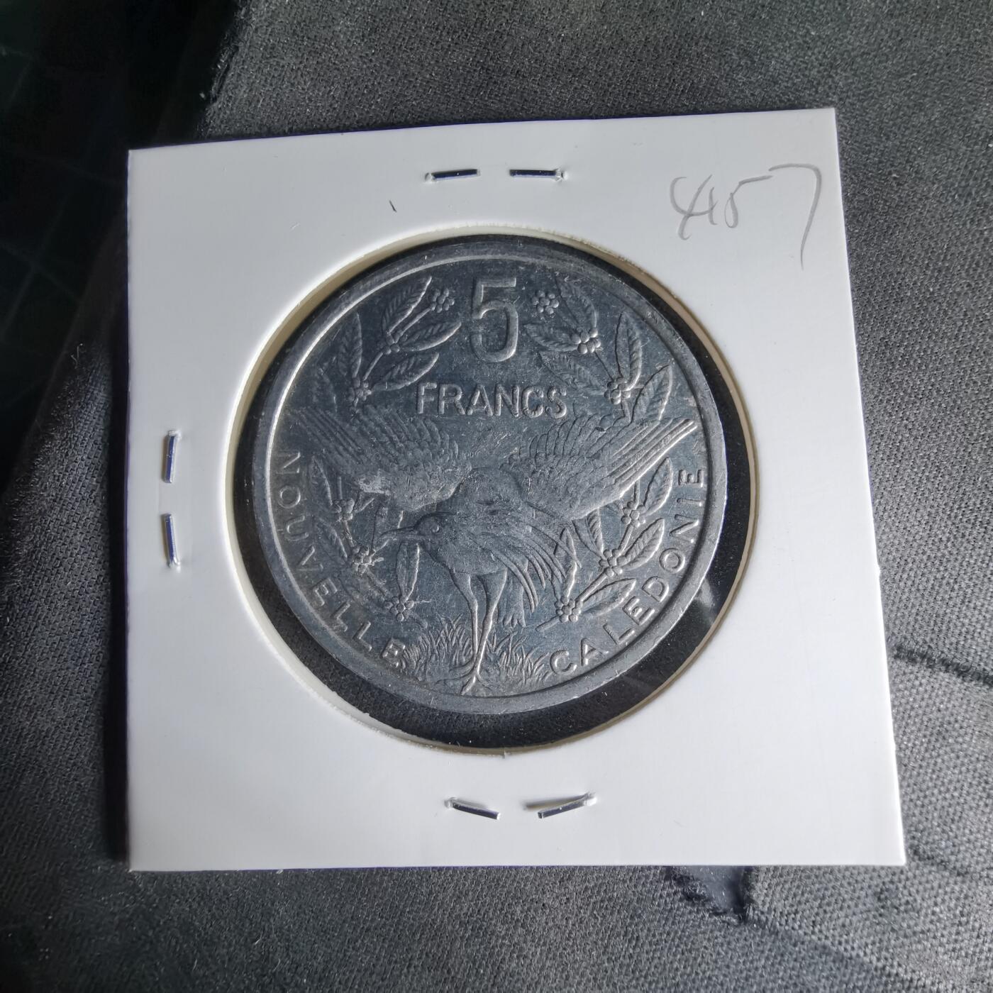 沼泽如烟--第1041场 法属新喀里多尼亚1991年5法郎