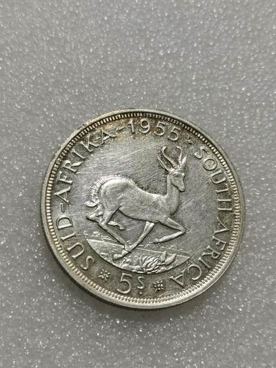 天下钱庄专场欢迎参拍 - 南非羚羊5先令银币