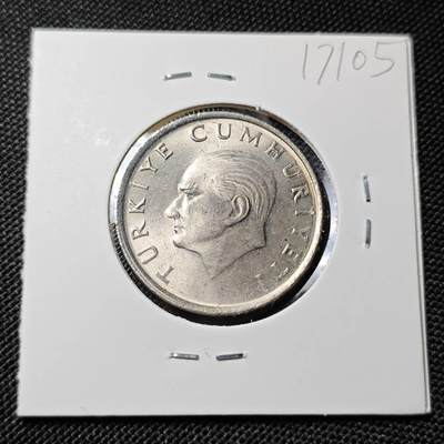 KK钱币收藏小铺  第417期 2月预留时间 周末发货 1986土耳其50里拉