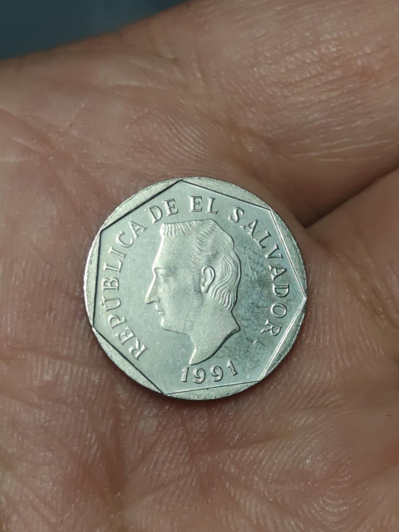 2026年第三十九场(总第二百零八场）外国好品散币场(免佣金) 萨尔瓦多🇸🇻1991年5分(1987–1999年第二版，首发年)