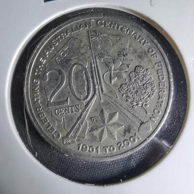 沼泽如烟--第1041场 - 澳大利亚2001年20分纪念币