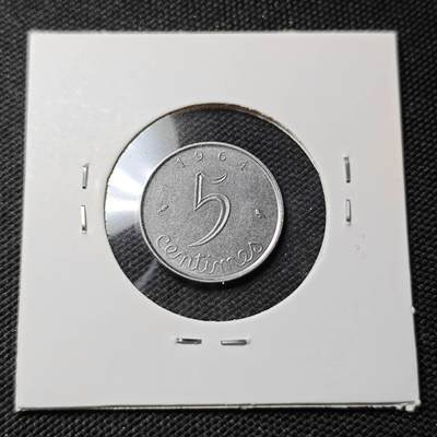 KK钱币收藏小铺  第415期 2月预留时间 周末发货 1964美国5生丁