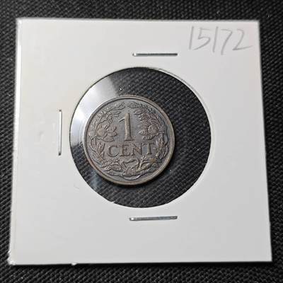 KK钱币收藏小铺  第415期 2月预留时间 周末发货  1929荷兰1分铜币