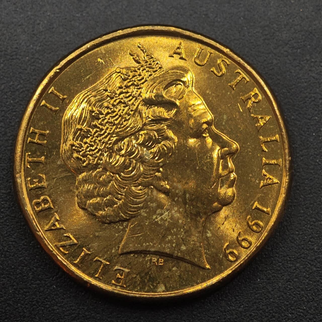 【淘币小摊】实时拍第八百八十七拍   散币场    每周一统一发货 澳大利亚1999年国际老人节一元纪念币