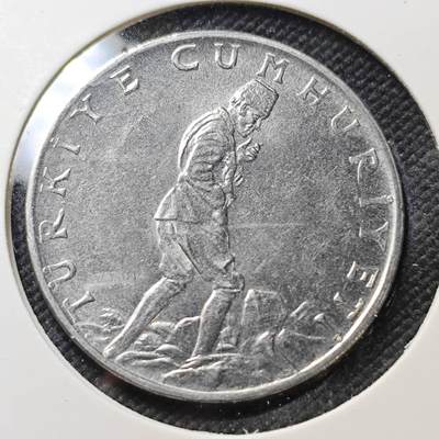 KK钱币收藏小铺  第415期 2月预留时间 周末发货 1973土耳其2.5里拉 