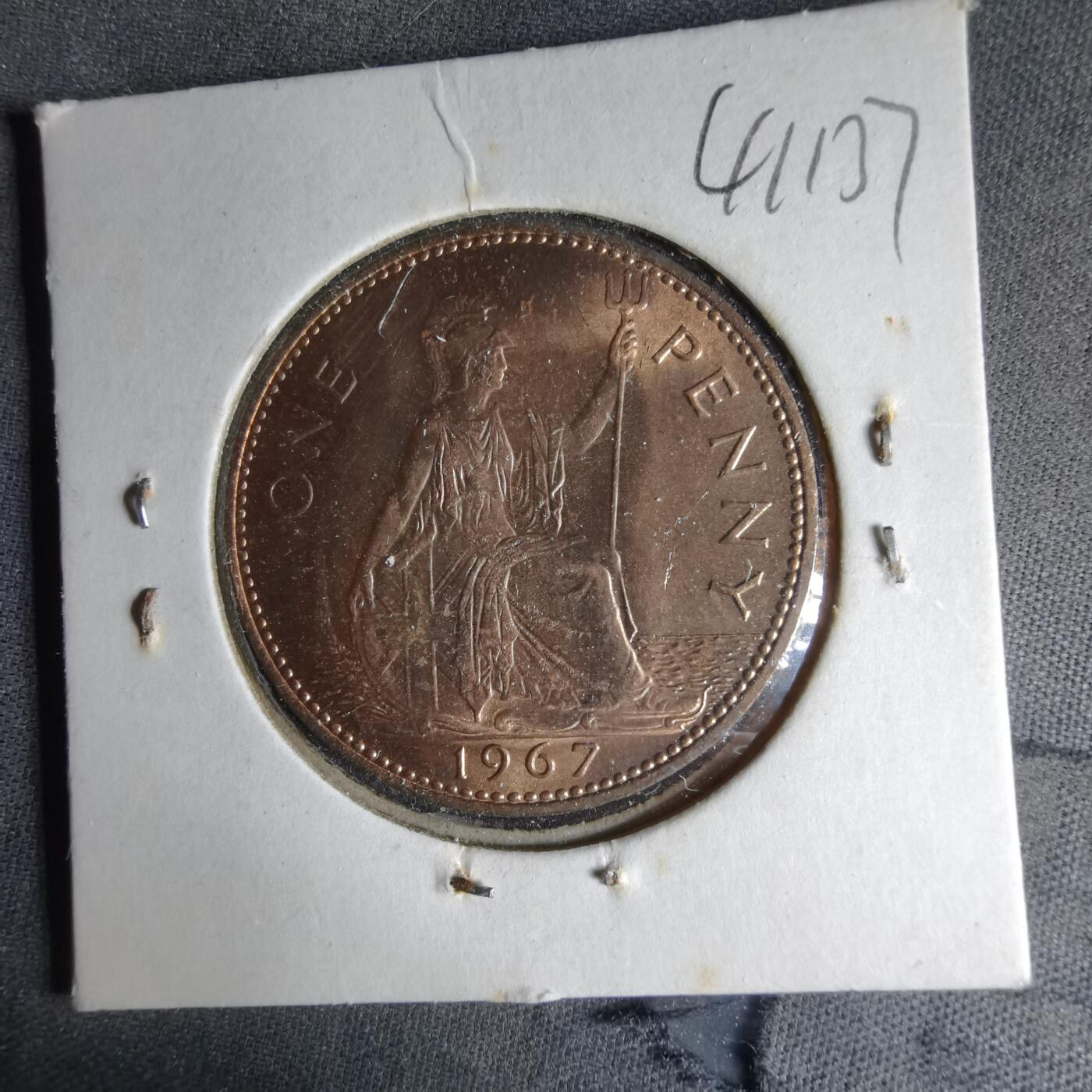 沼泽如烟--第1041场 英国1967年1便士