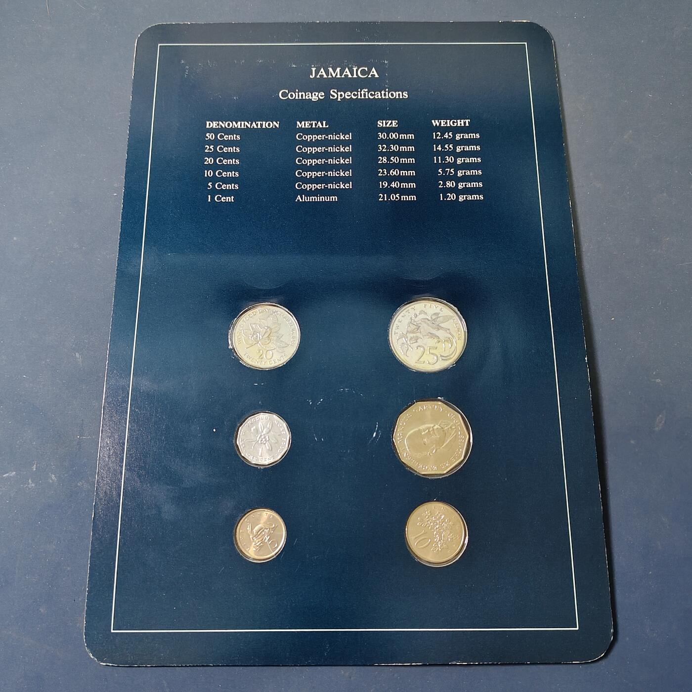 【全场包邮】纯粹捡漏拍517场 【富兰克林·世界各国硬币系列邮币卡】牙买加共和国