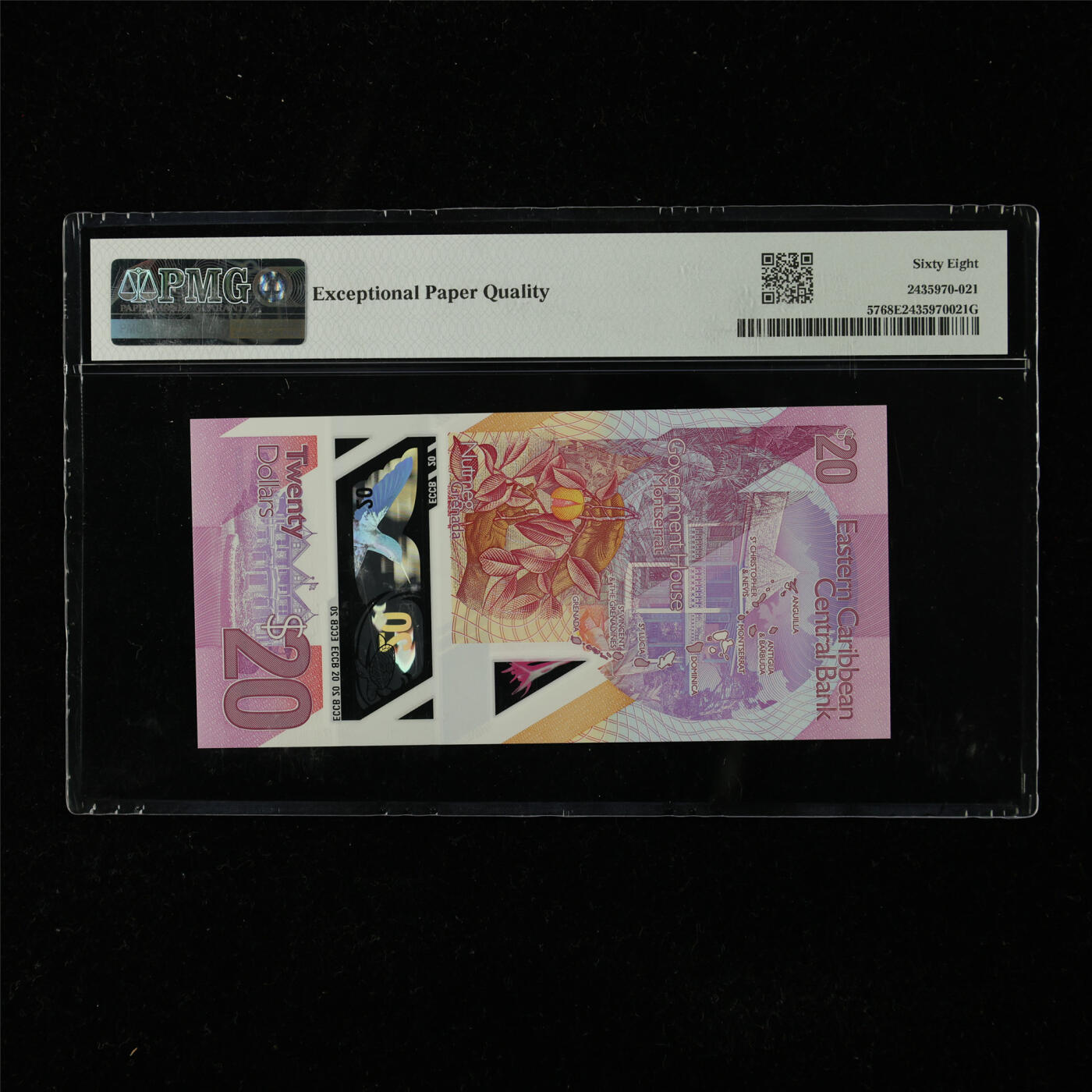 【亘邦集藏】第225期拍卖 2019年 东加勒比海20元 PMG 68EPQ PR447921