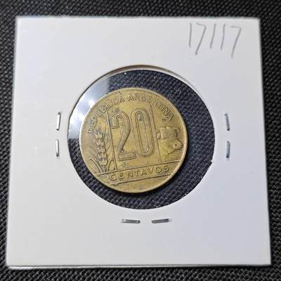 KK钱币收藏小铺  第417期 2月预留时间 周末发货 1945阿根廷20分