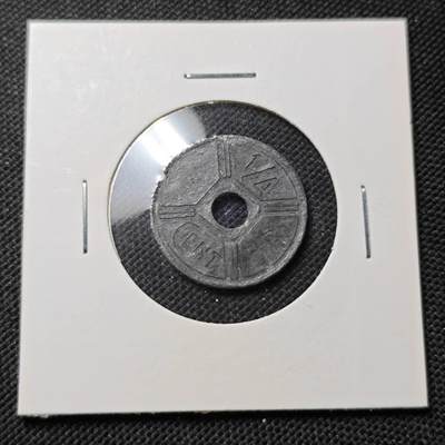 KK钱币收藏小铺  第415期 2月预留时间 周末发货  1943法属印支1/4分