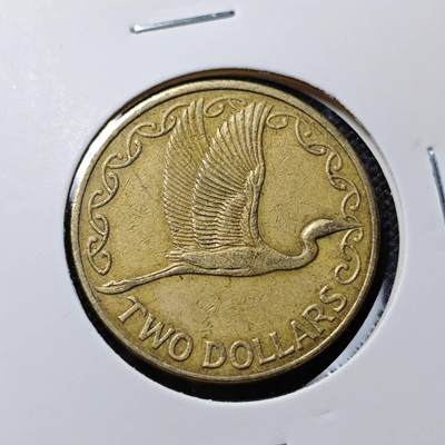 KK钱币收藏小铺  第417期 2月预留时间 周末发货 1998新西兰2元 