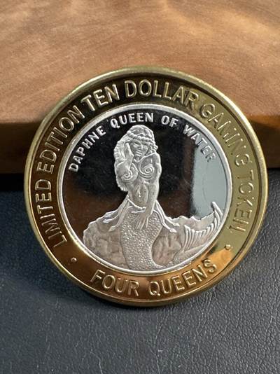 ❤️【币观天下】❤️ 第347期钱币拍卖场- 2026.4.3周五晚上6点半场 长期征集拍品  - 美国四皇后娱乐城筹码（古希腊神话系列之水神女）