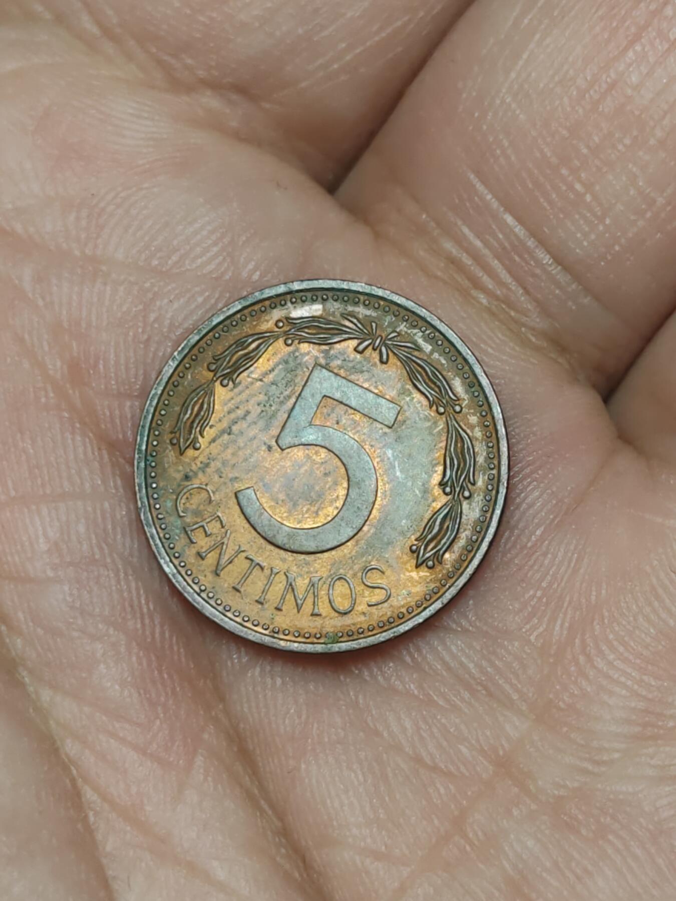 2026年第三十九场(总第二百零八场）外国好品散币场(免佣金) 委内瑞拉🇻🇪1976年5分(1954–1999年第四版，w版德国韦尔多尔造)