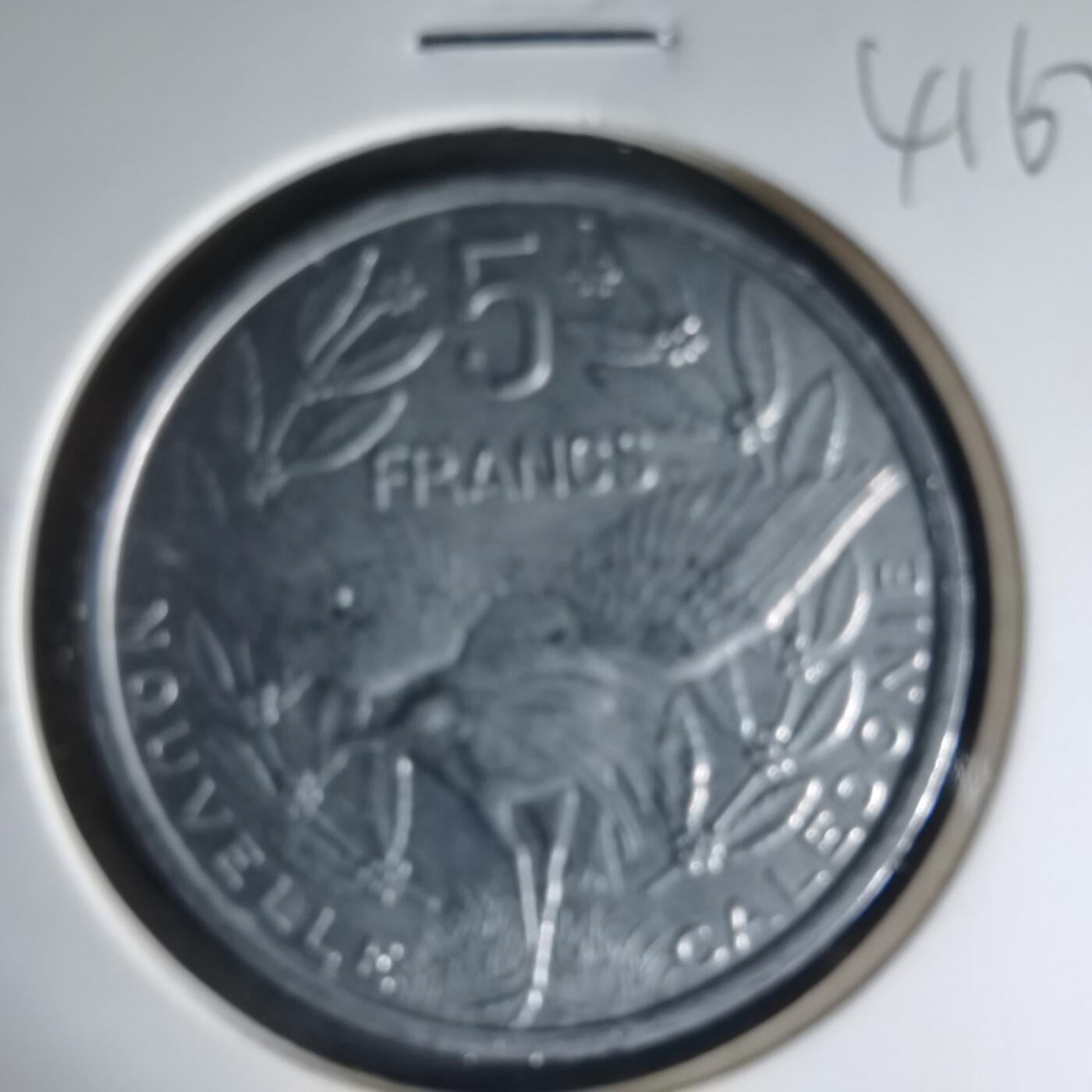 沼泽如烟--第1041场 法属新喀里多尼亚1992年5法郎