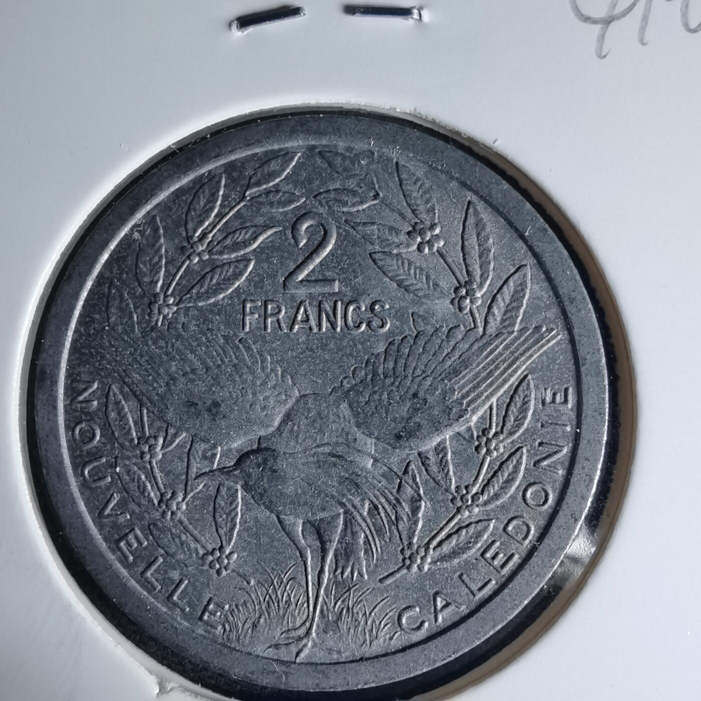 沼泽如烟--第1041场 法属新喀里多尼亚1977年2法郎