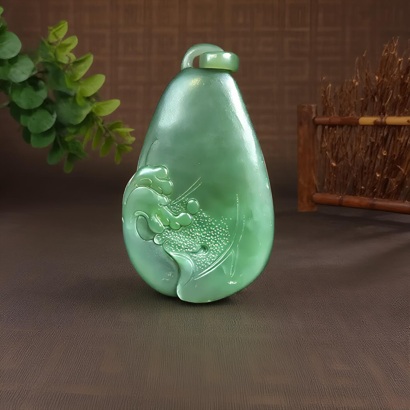 碧月说宝 君子怀瑾·当代和田玉清风专场（七） 和田玉碧玉观音