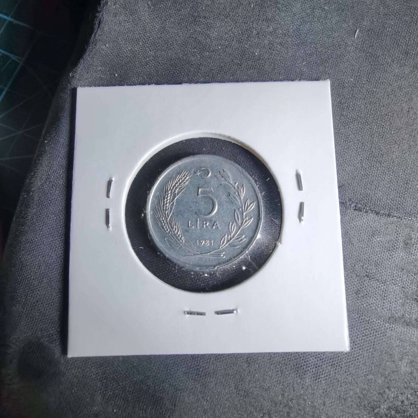 沼泽如烟--第1041场 土耳其1981年5里拉