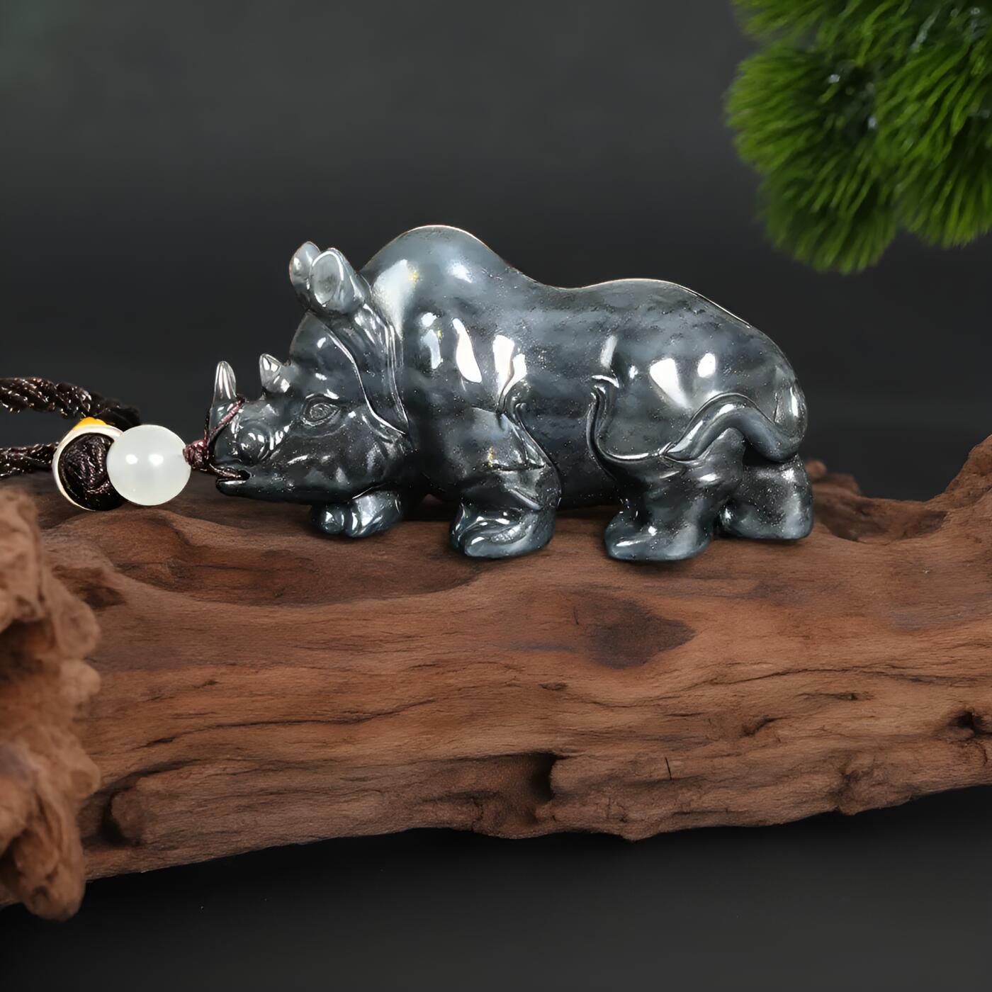 碧月说宝 君子怀瑾·当代和田玉清风专场（七） 青花犀牛把件