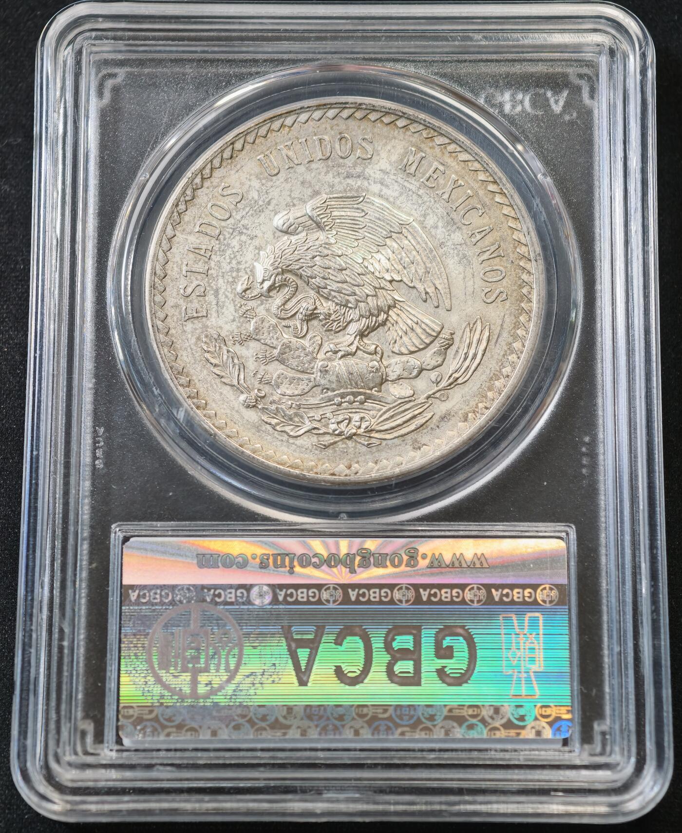 甄臻铺-世界币章拍卖（第58期），送拍享返佣金等优惠多多 公博-MS61 墨西哥印第安人酋长银币 ，40.0*2.9mm，30.0g，夸乌特莫克