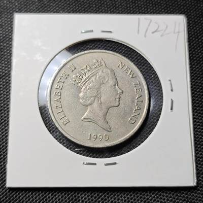 KK钱币收藏小铺  第417期 2月预留时间 周末发货 1990新西兰20分 大版