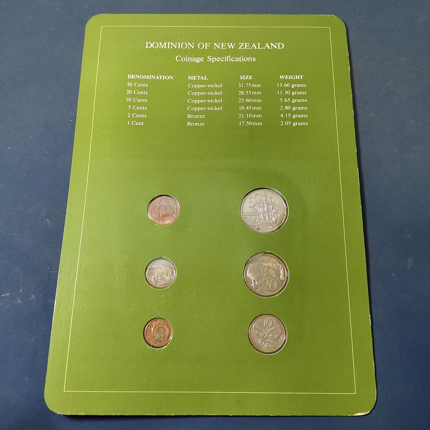 【全场包邮】纯粹捡漏拍517场 【富兰克林·世界各国硬币系列邮币卡】新西兰联合王国