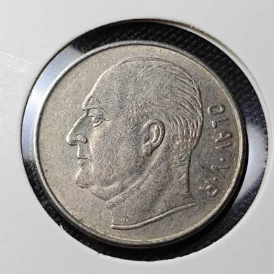 KK钱币收藏小铺  第417期 2月预留时间 周末发货 1971挪威1欧尔 动物版