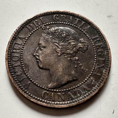 🌹外币初藏🌹🐯2026年第36场   每周二四六晚8️⃣点 接代拍 - 加拿大1900年维多利亚一分铜币