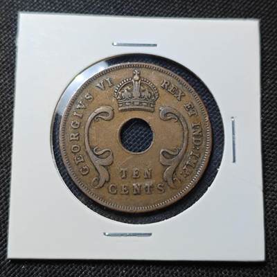 KK钱币收藏小铺  第415期 2月预留时间 周末发货 1942英属东非10分 