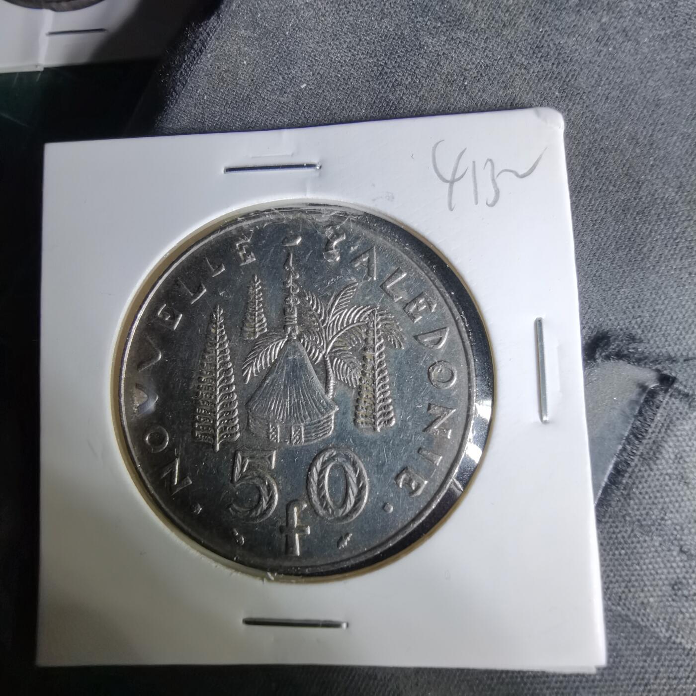 沼泽如烟--第1041场 法属新喀里多尼亚1987年50法郎