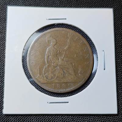 KK钱币收藏小铺  第417期 2月预留时间 周末发货 1985英国1便士 