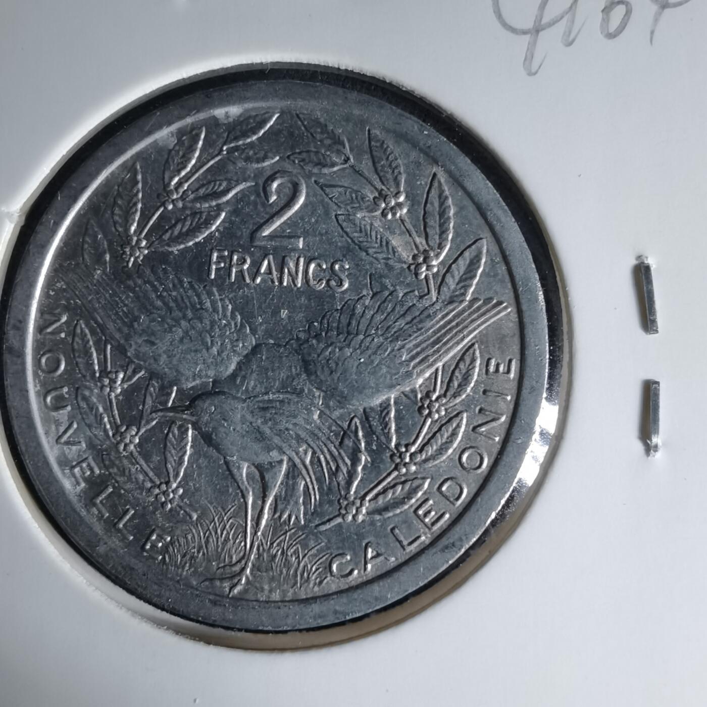 沼泽如烟--第1041场 法属新喀里多尼亚1999年2法郎