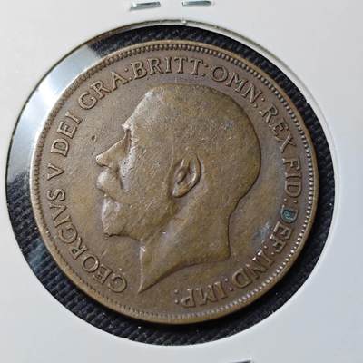 KK钱币收藏小铺  第415期 2月预留时间 周末发货 1921英国1便士 