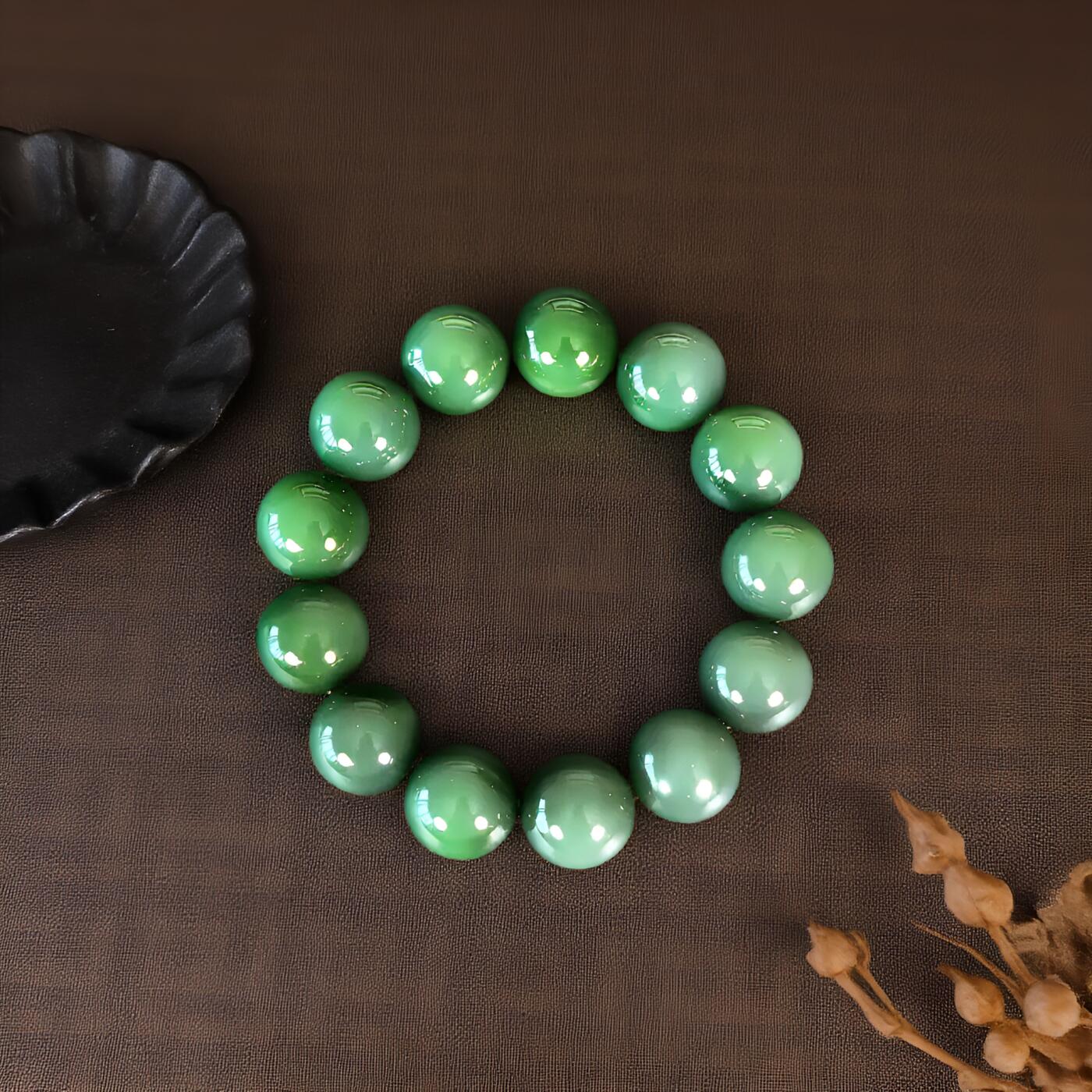 碧月说宝 君子怀瑾·当代和田玉清风专场（七） 碧玉手串